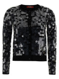 Max Mara Black Virgin Wool Cardigan