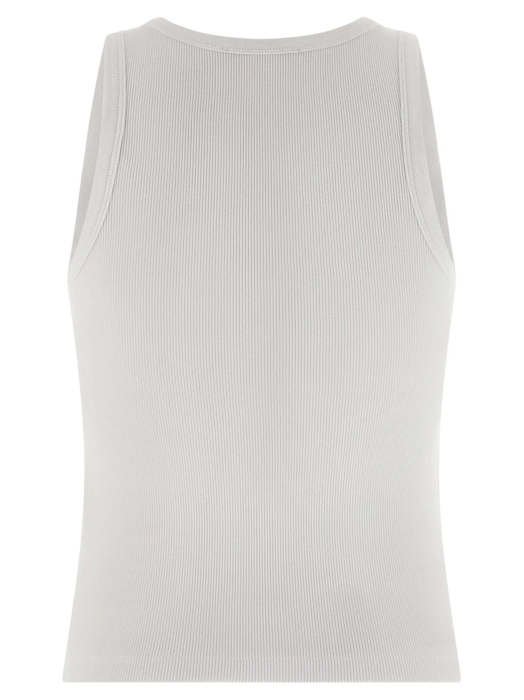Givenchy White Cotton Sleeveles T-Shirt