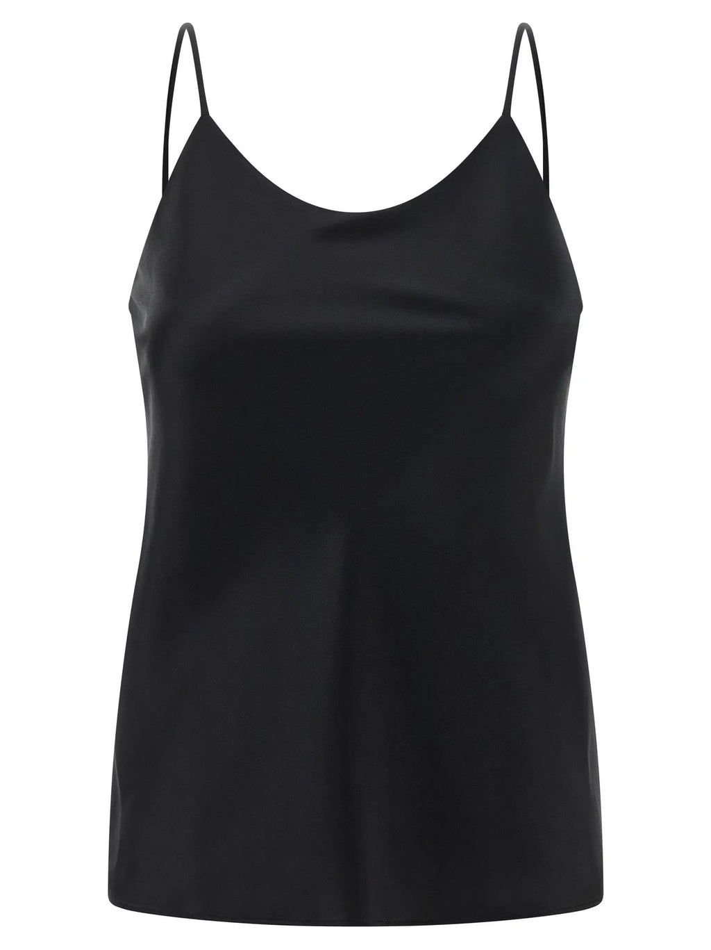 Max Mara Black Silk Tank Tops