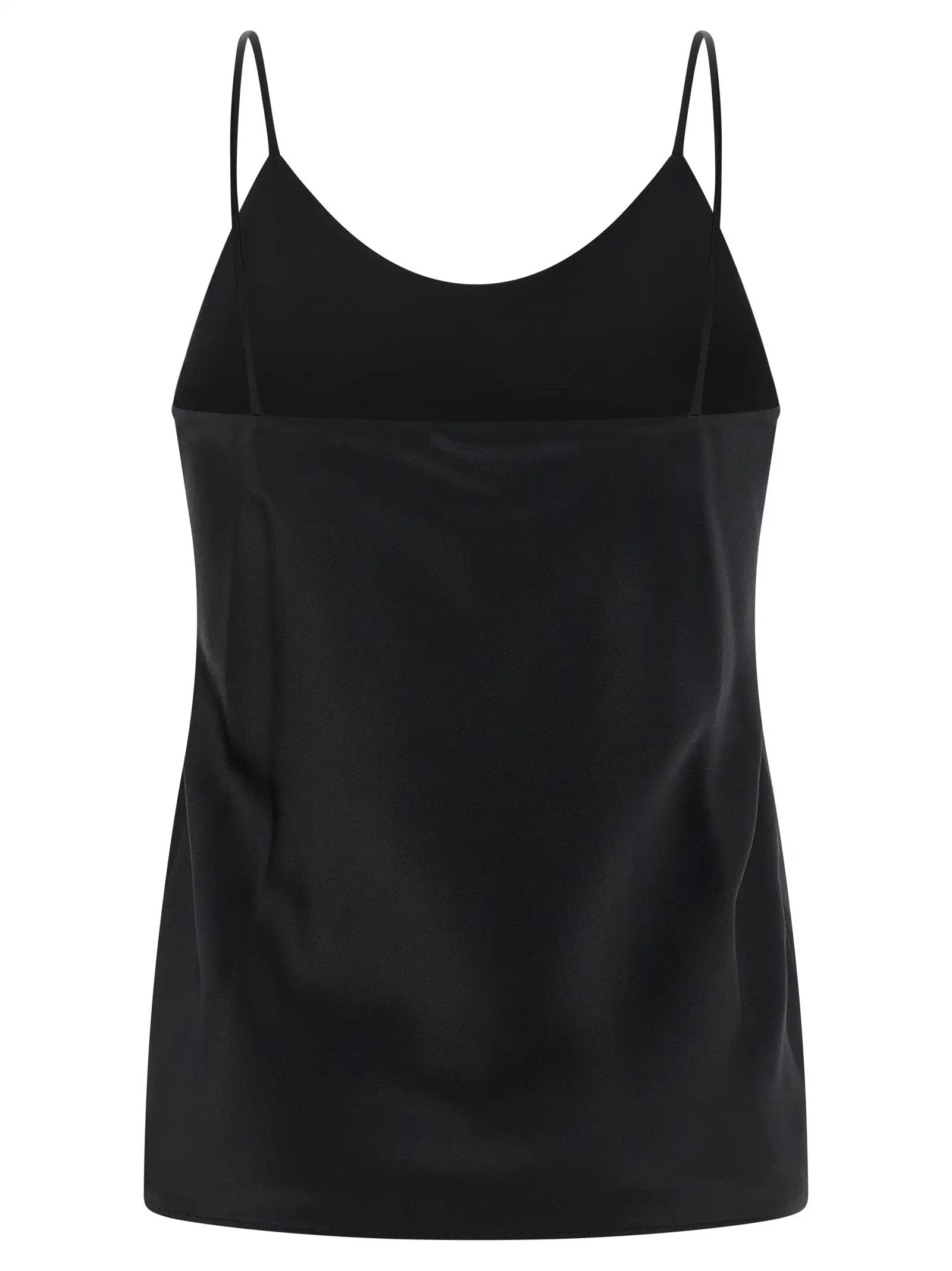 Max Mara Black Silk Tank Tops