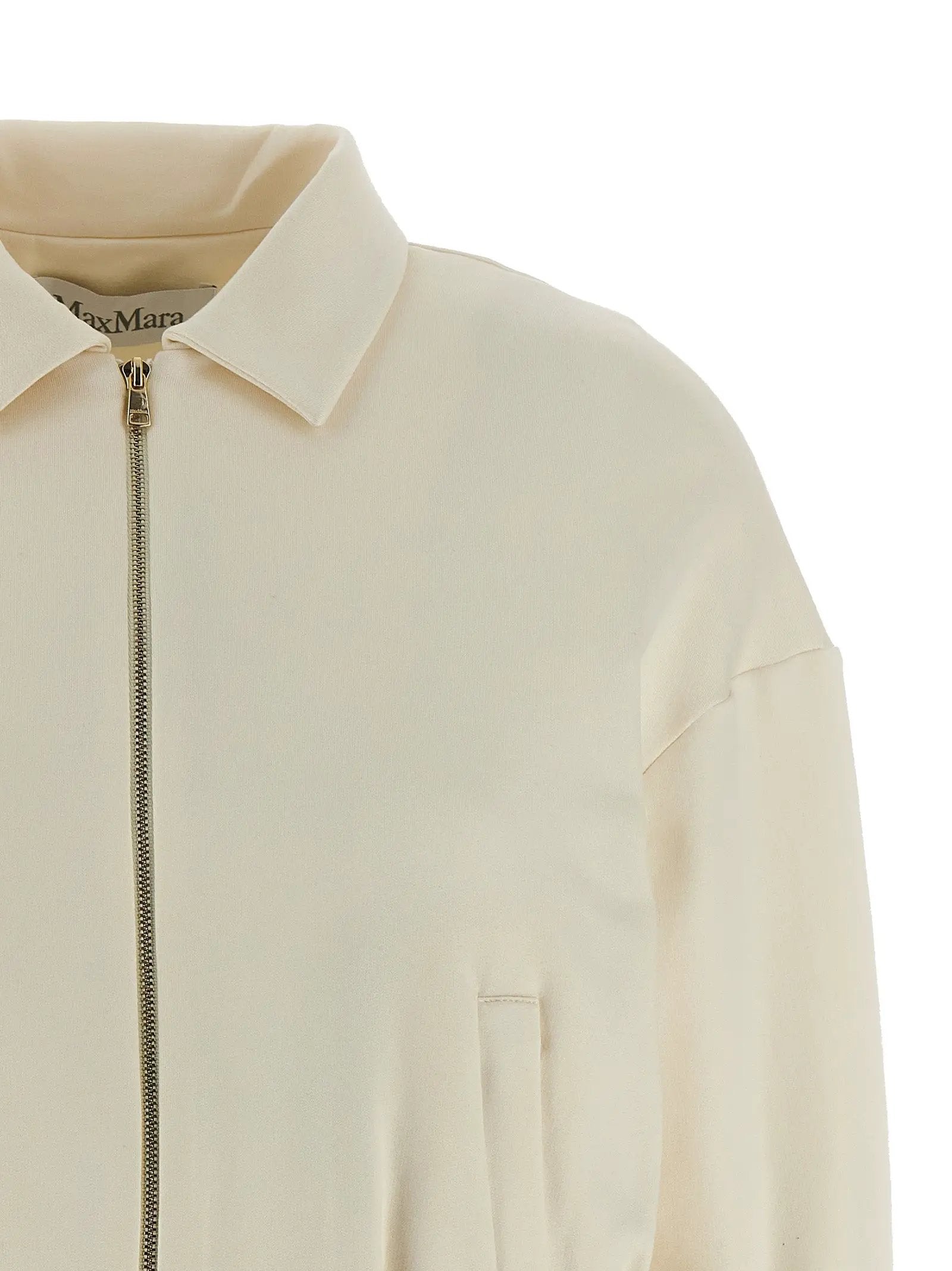 Max Mara White Silk Sweatshirt