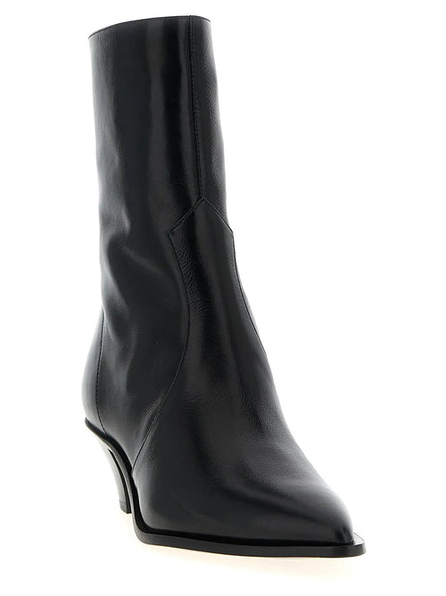Aquazzura Black Calfskin Chelsea Boots