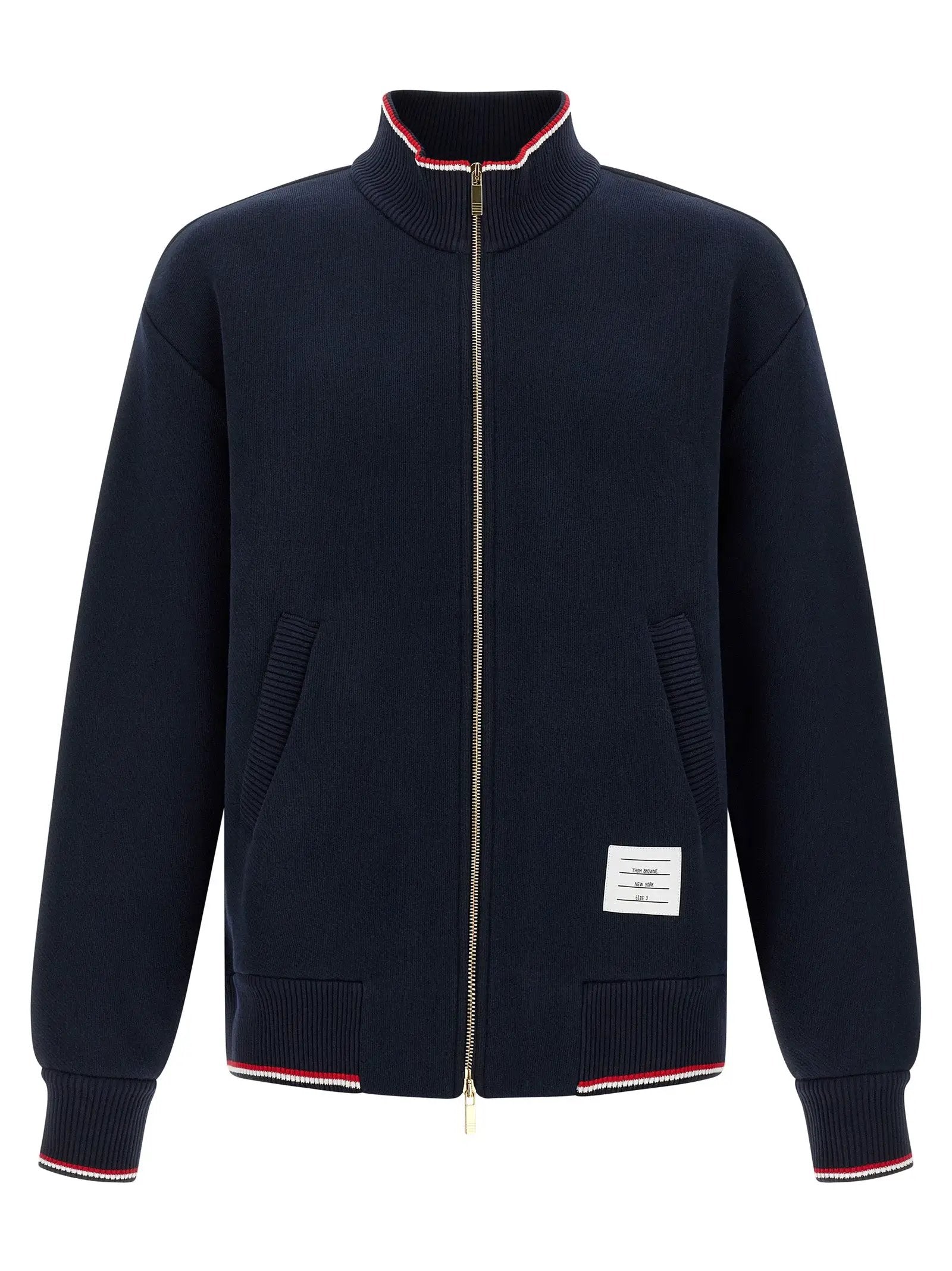 Sweat-shirt bleu en coton Thom Browne