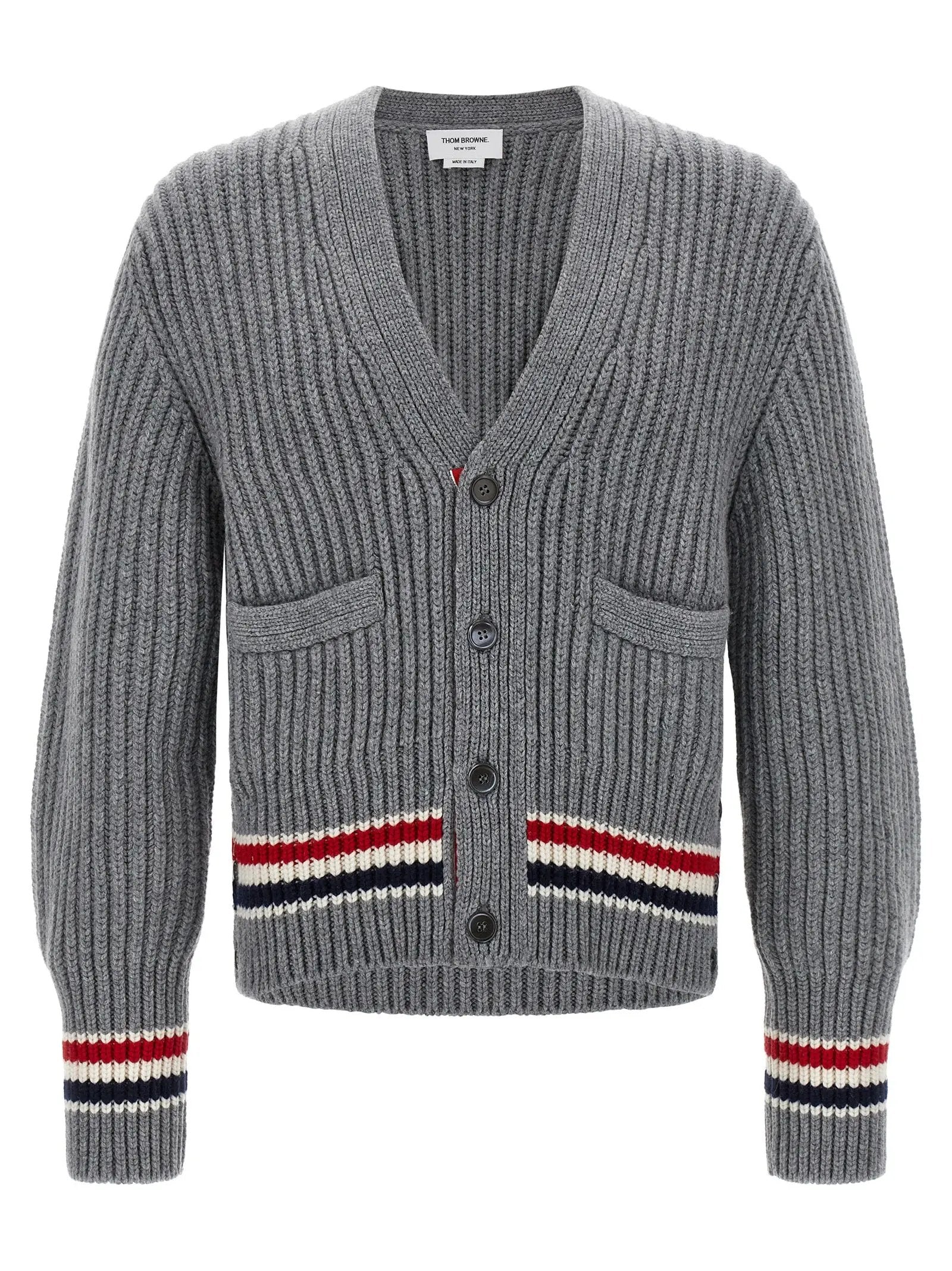 Thom Browne Gray Cashmere Cardigan