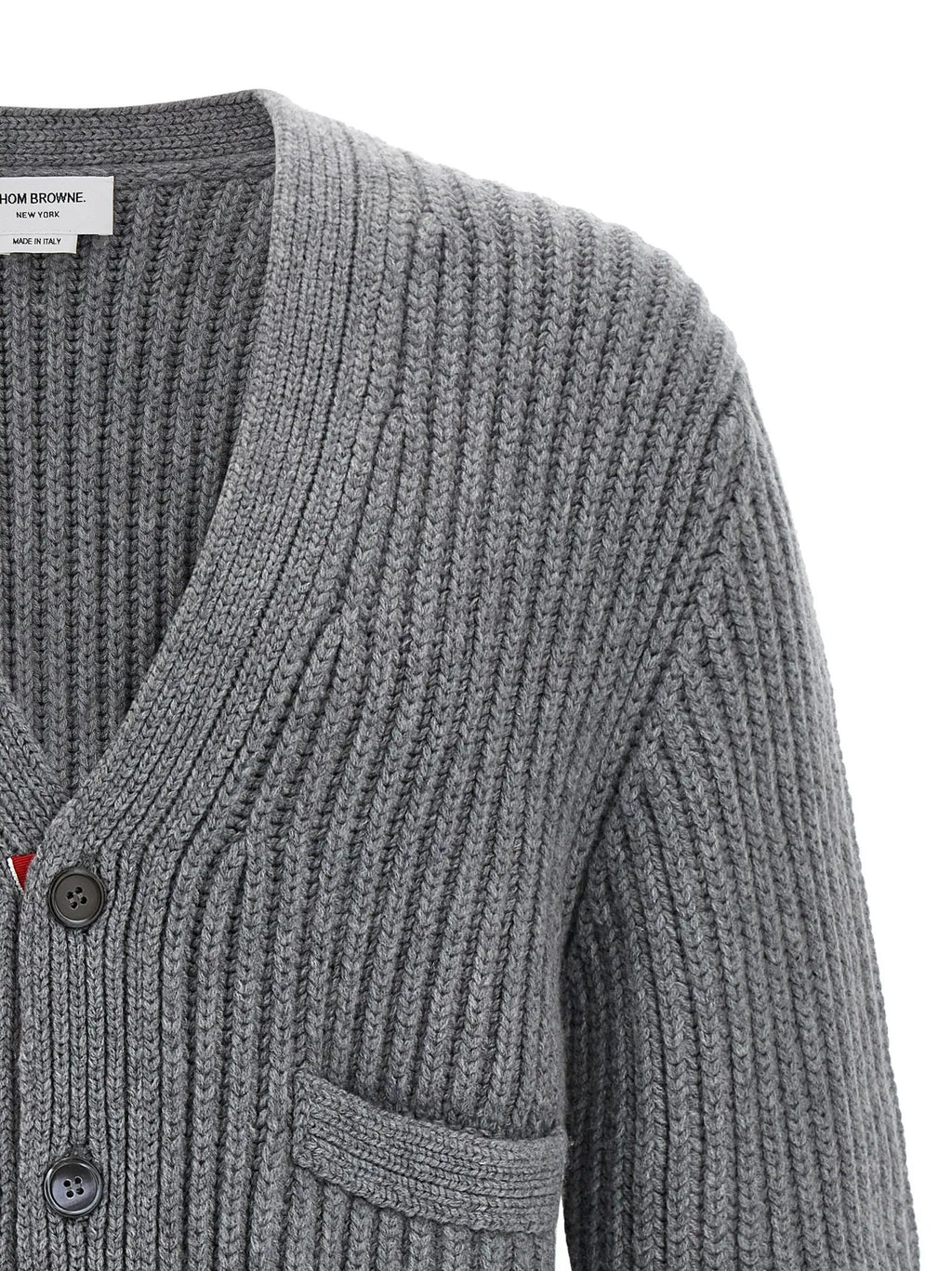 Thom Browne Gray Cashmere Cardigan