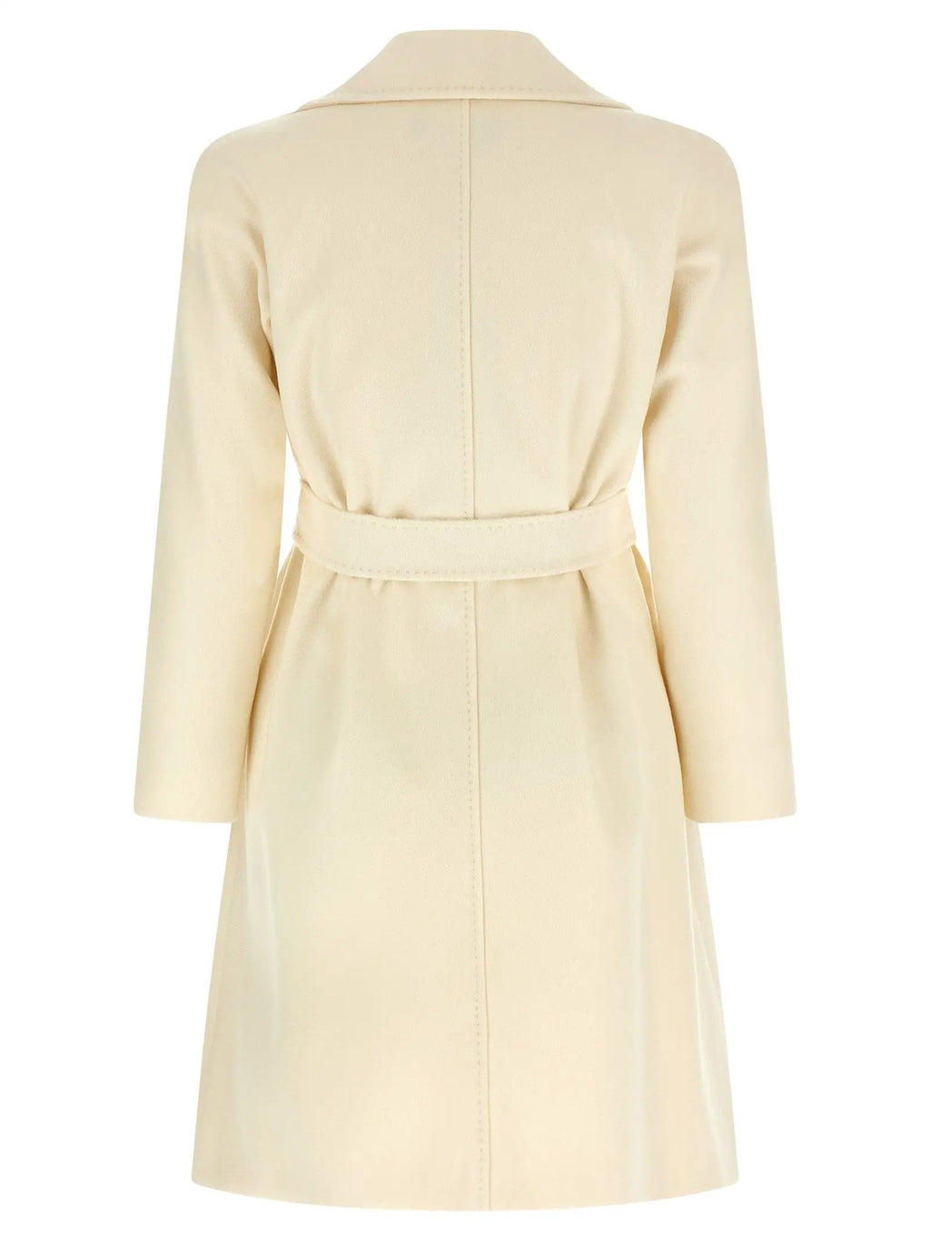 Max Mara White Virgin Wool Coat