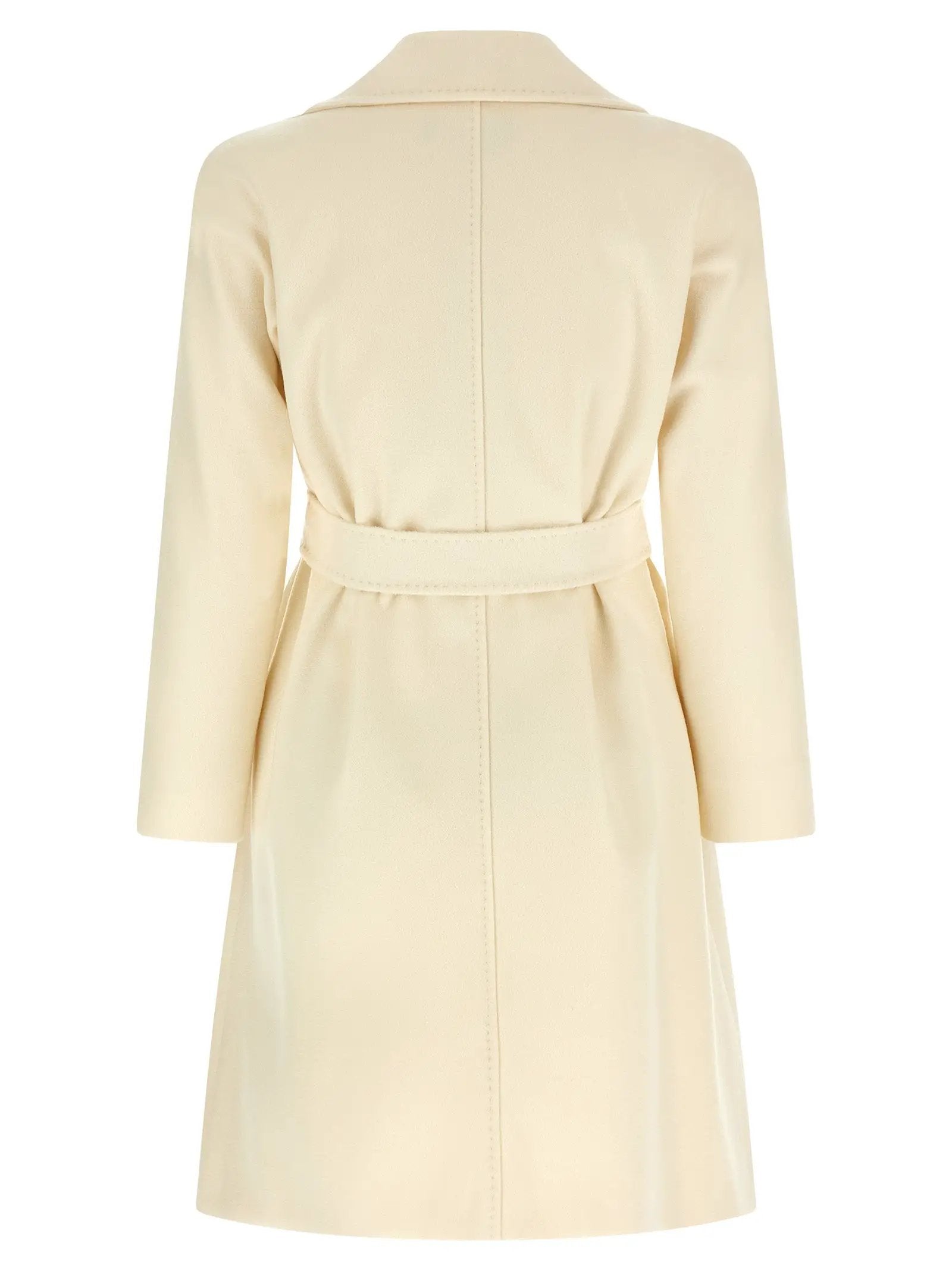 Max Mara White Virgin Wool Coat