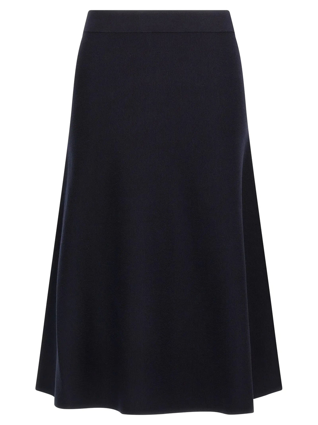 Max Mara Blue Viscose Midi Skirt