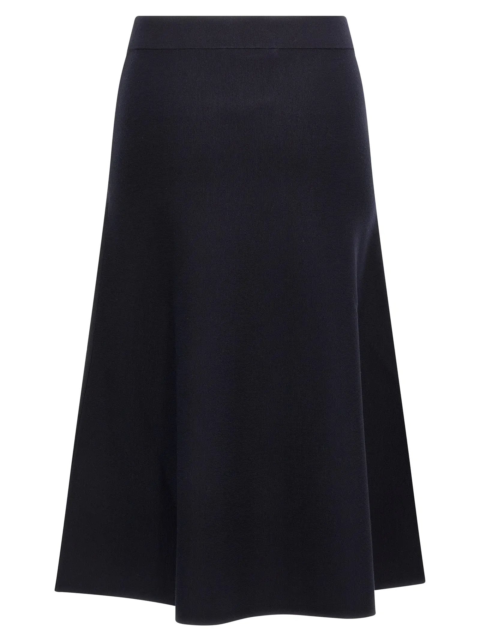 Max Mara Blue Viscose Midi Skirt