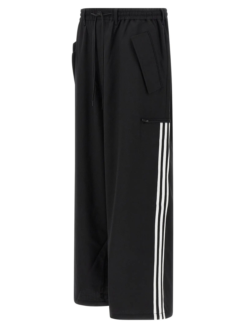 Y-3 Black Polyester Casual Pants