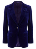 Tom Ford Blue Cotton Blazer
