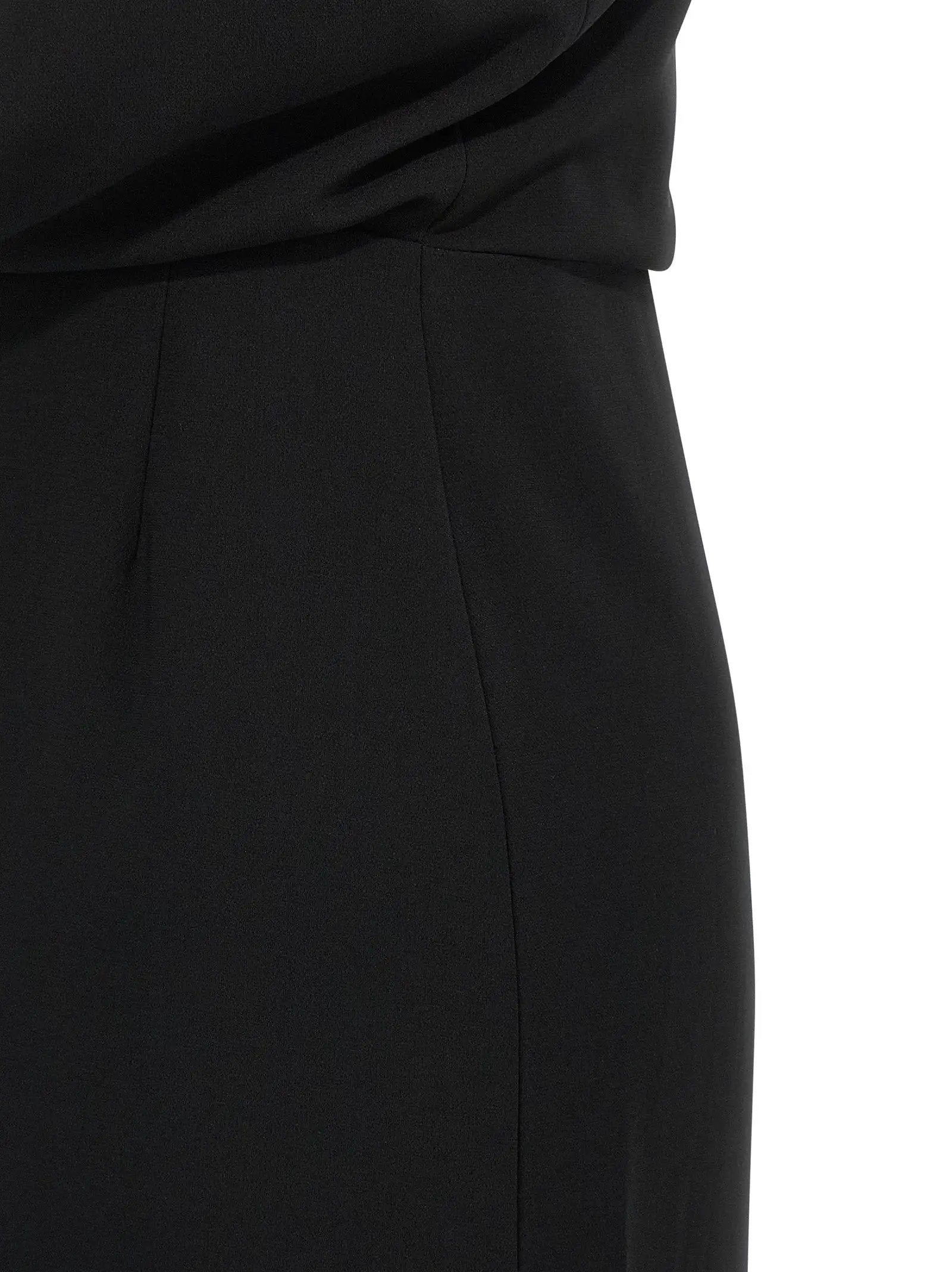 Max Mara Black Triacetate Long Dress