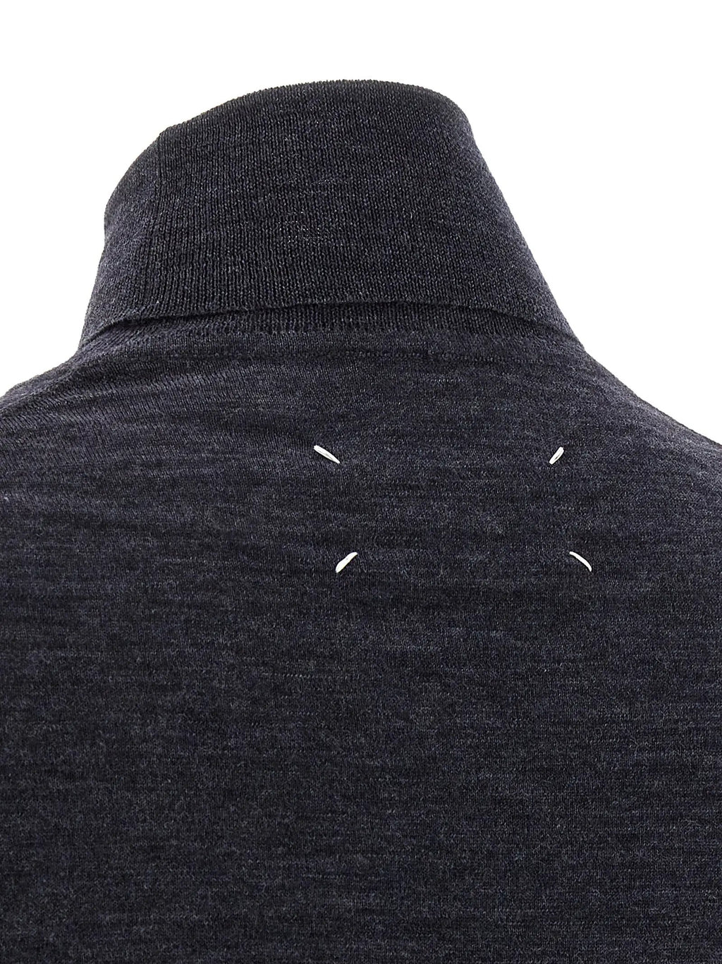 Maison Margiela Blue Wool Cardigan