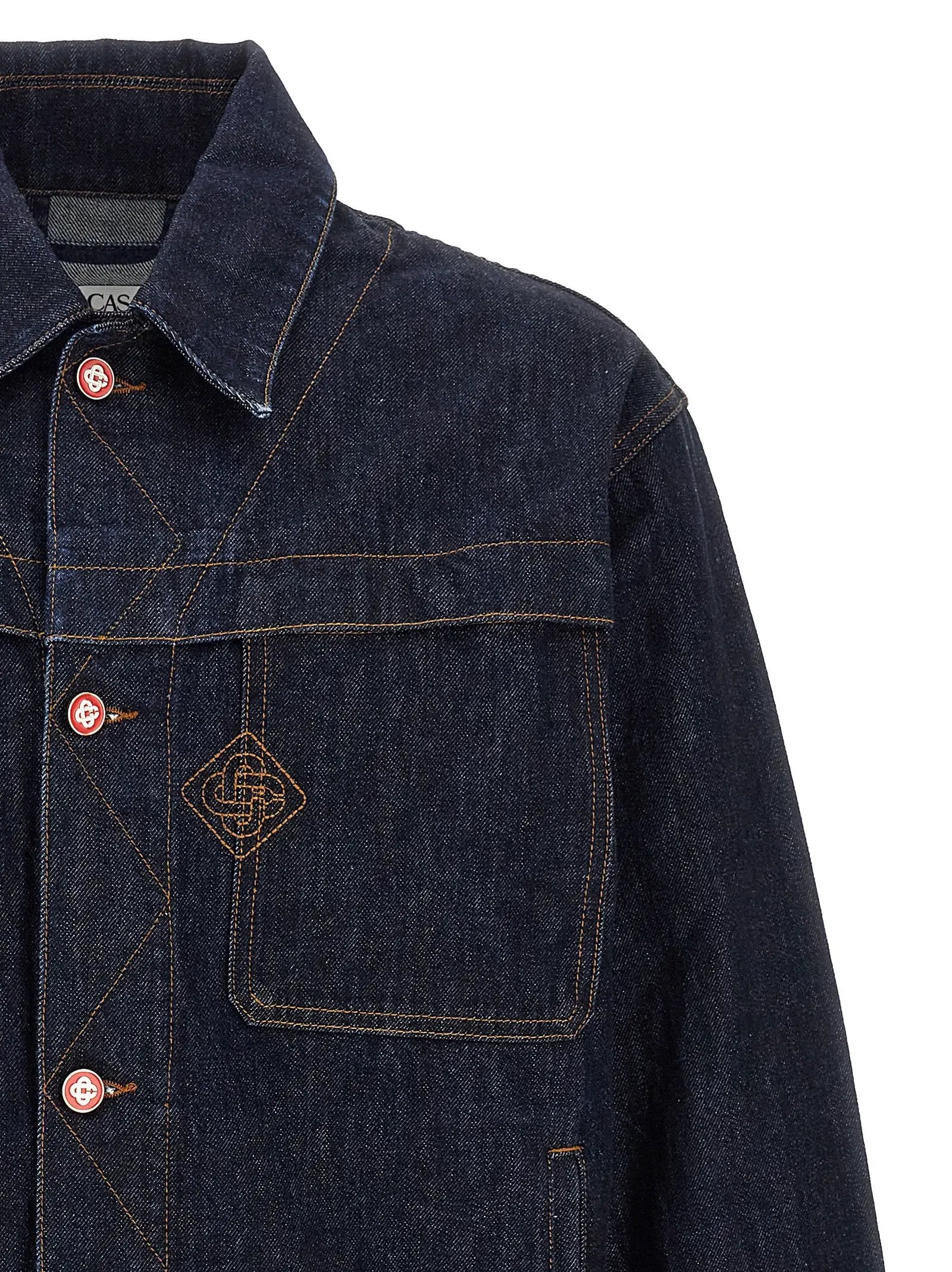 Casablanca Blue Cotton Denim Jacket
