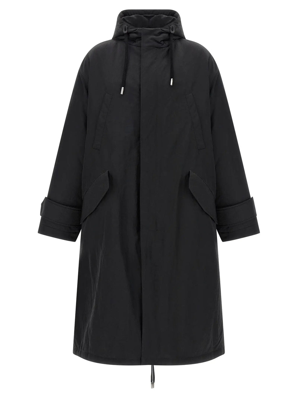 Ami Paris Gray Polyamide Parka