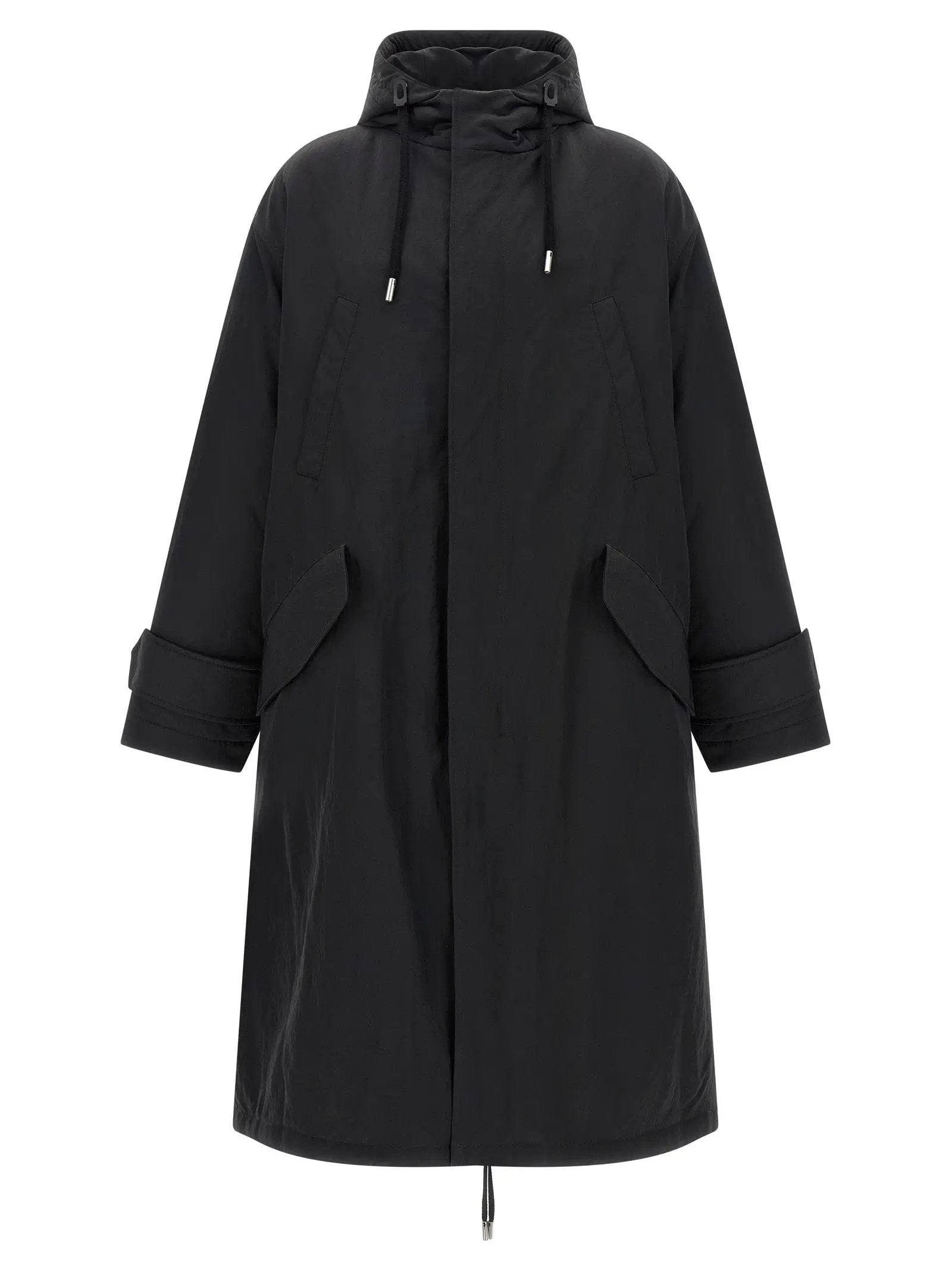 Ami Paris Gray Polyamide Parka