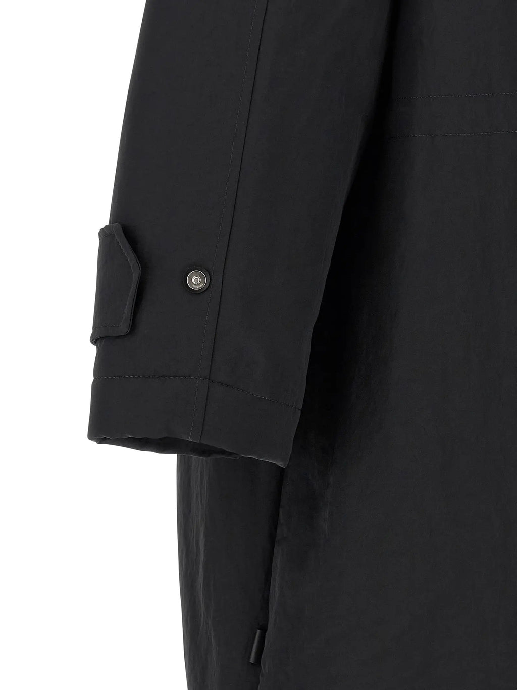 Ami Paris Gray Polyamide Parka
