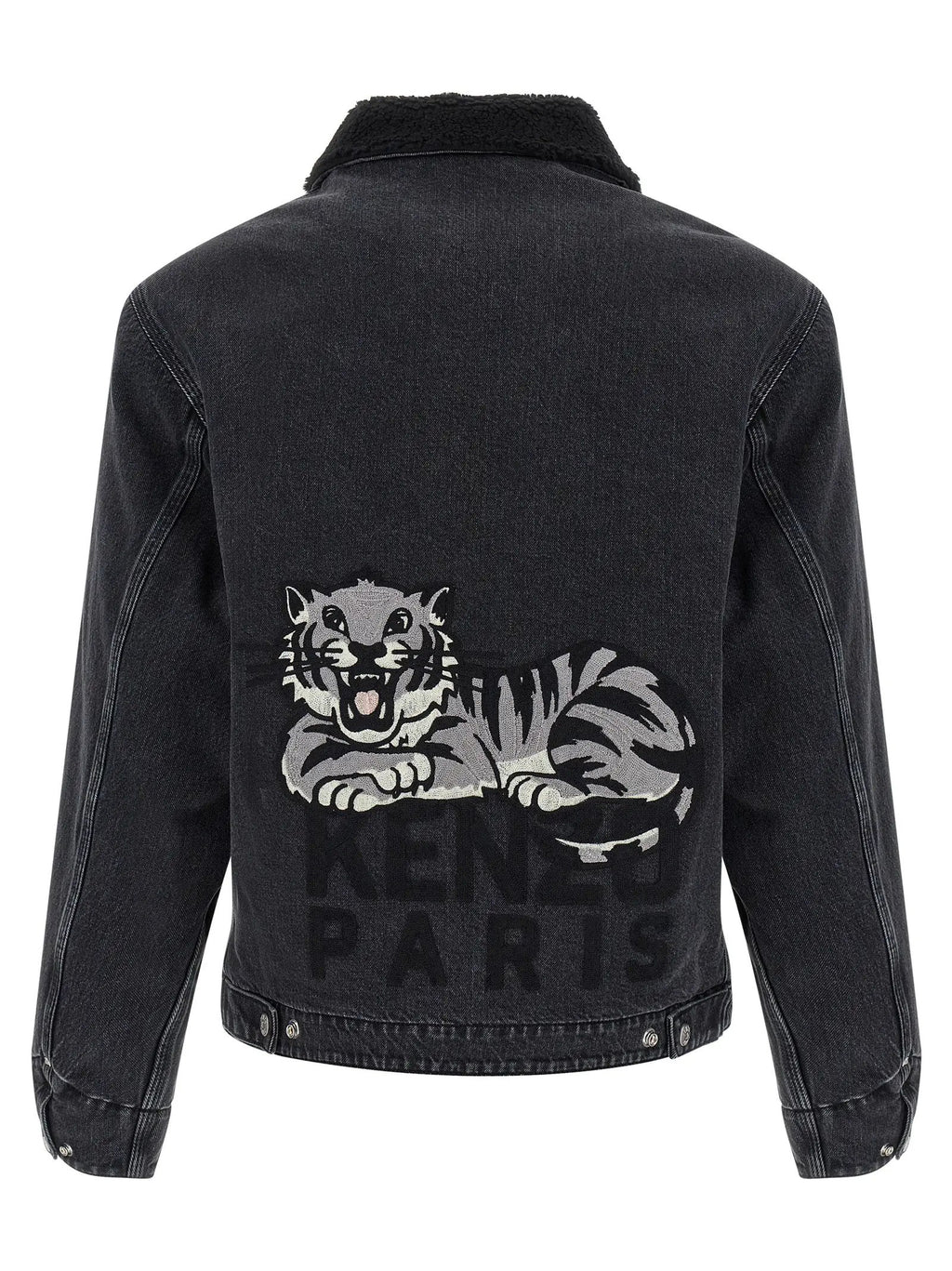 Kenzo Black Cotton Denim Jacket