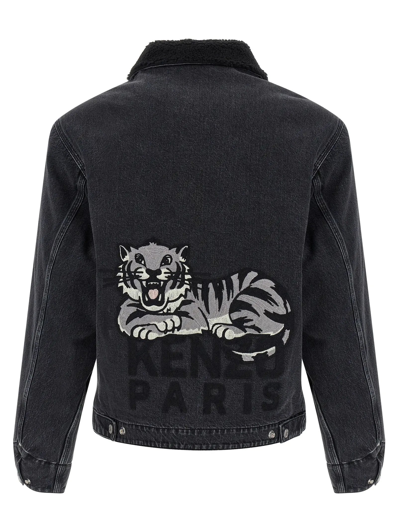 Kenzo Black Cotton Denim Jacket