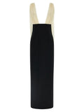 Armarium Bicolor Virgin Wool Long Dress