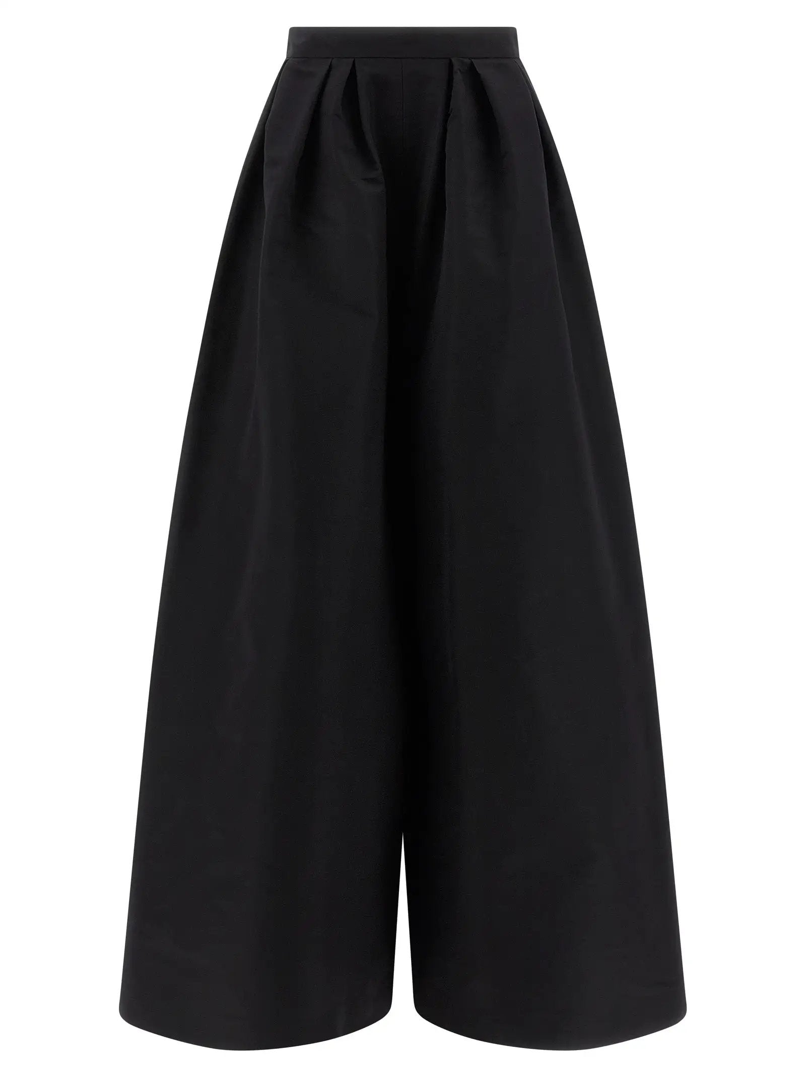 Carolina Herrera Black Silk Casual Pants