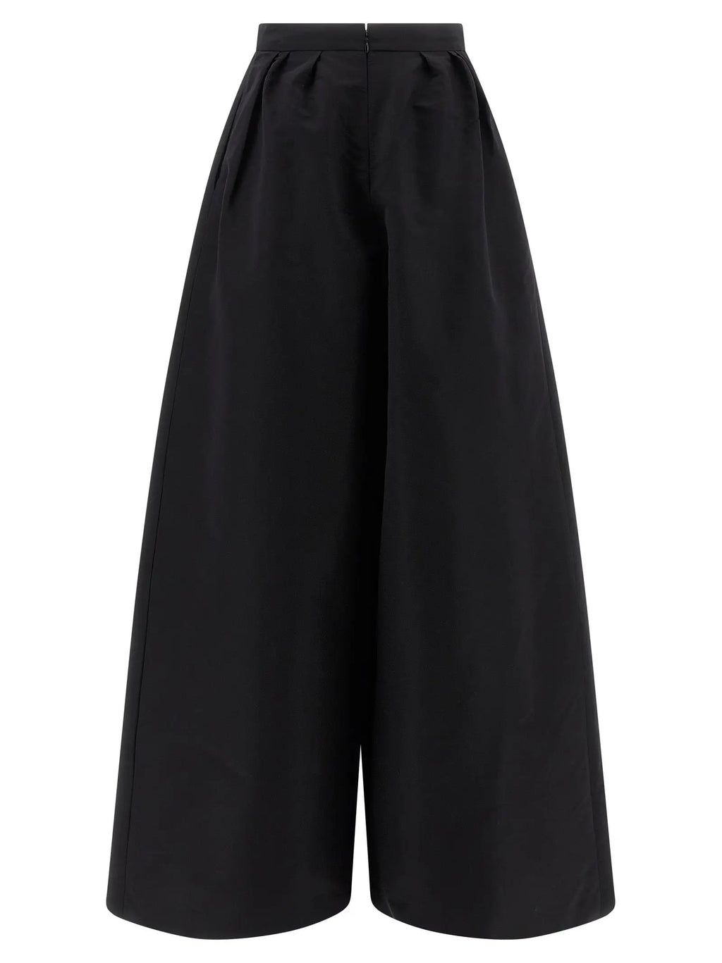Carolina Herrera Black Silk Casual Pants