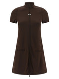 Courrèges Brown Polyester Short Dress