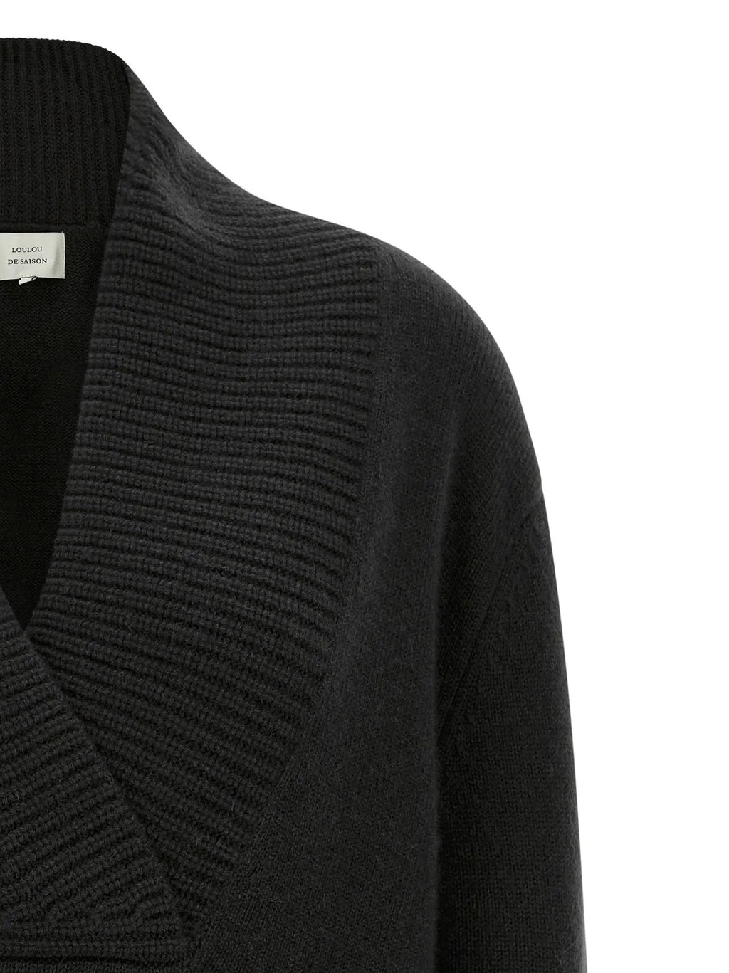 Loulou De Saison Black Cashmere Cardigan