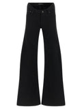 Balenciaga Black Cotton Flared Jeans