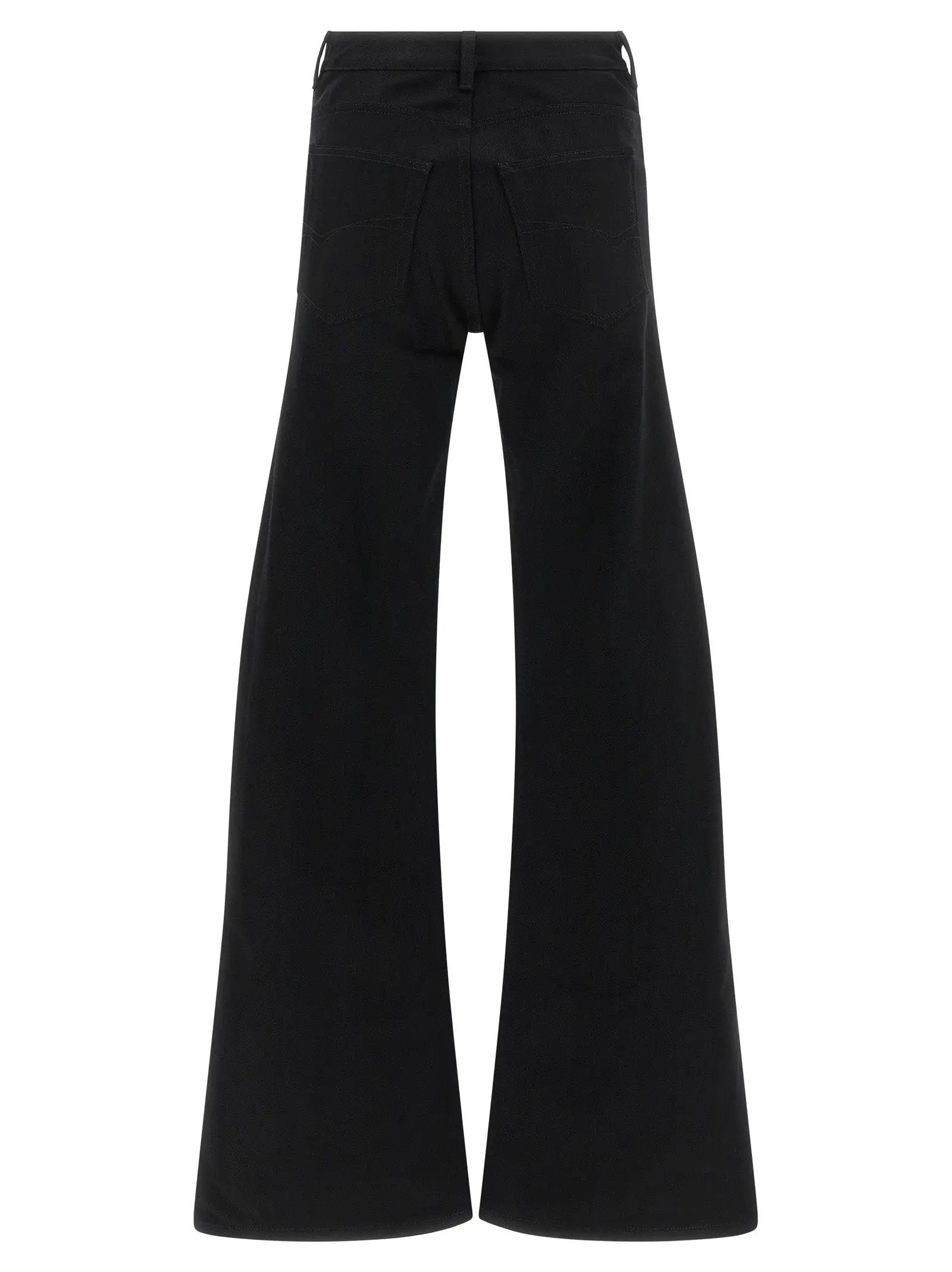 Balenciaga Black Cotton Flared Jeans