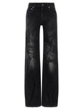 Balenciaga Black Cotton Flared Jeans