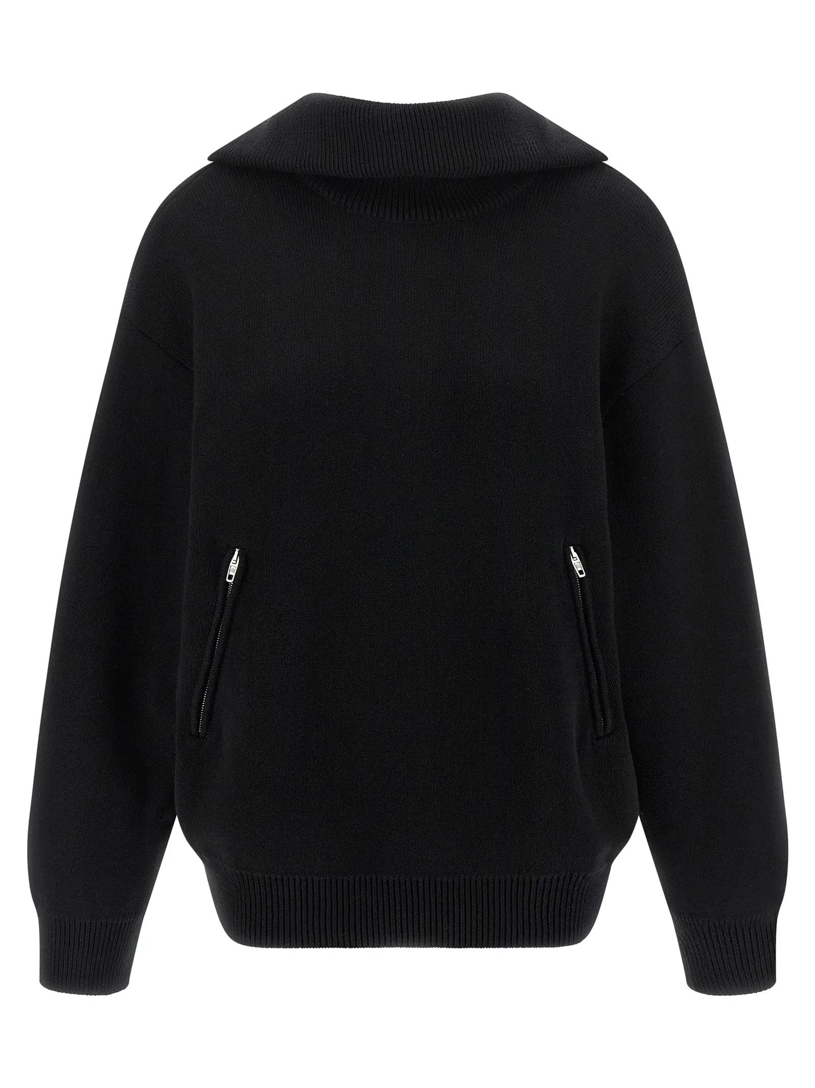 Balenciaga Black Cotton Cardigan