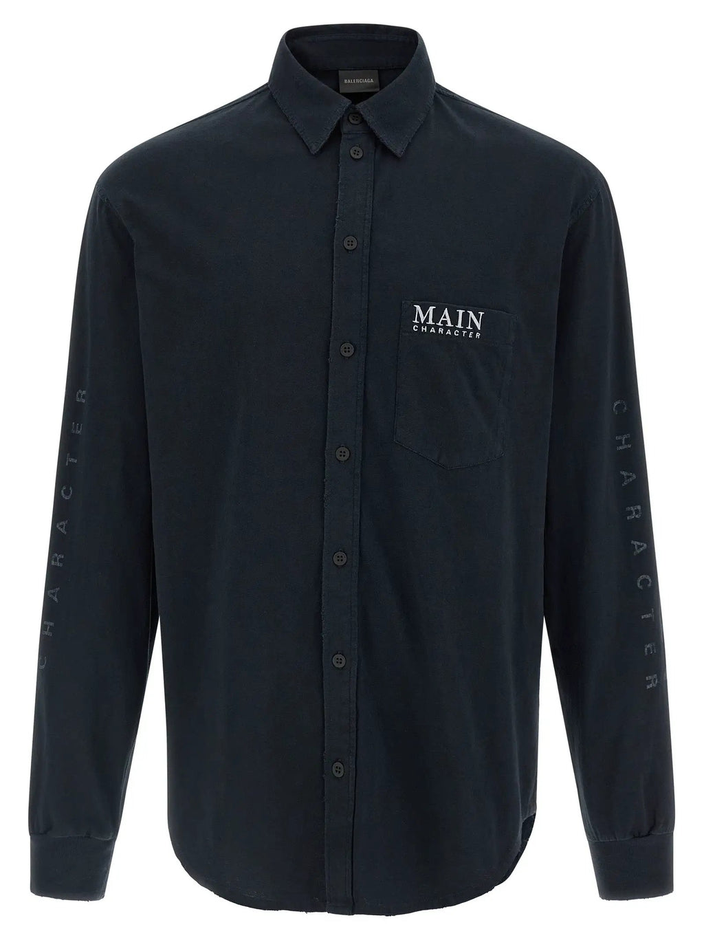 Balenciaga Black Cotton Blouse