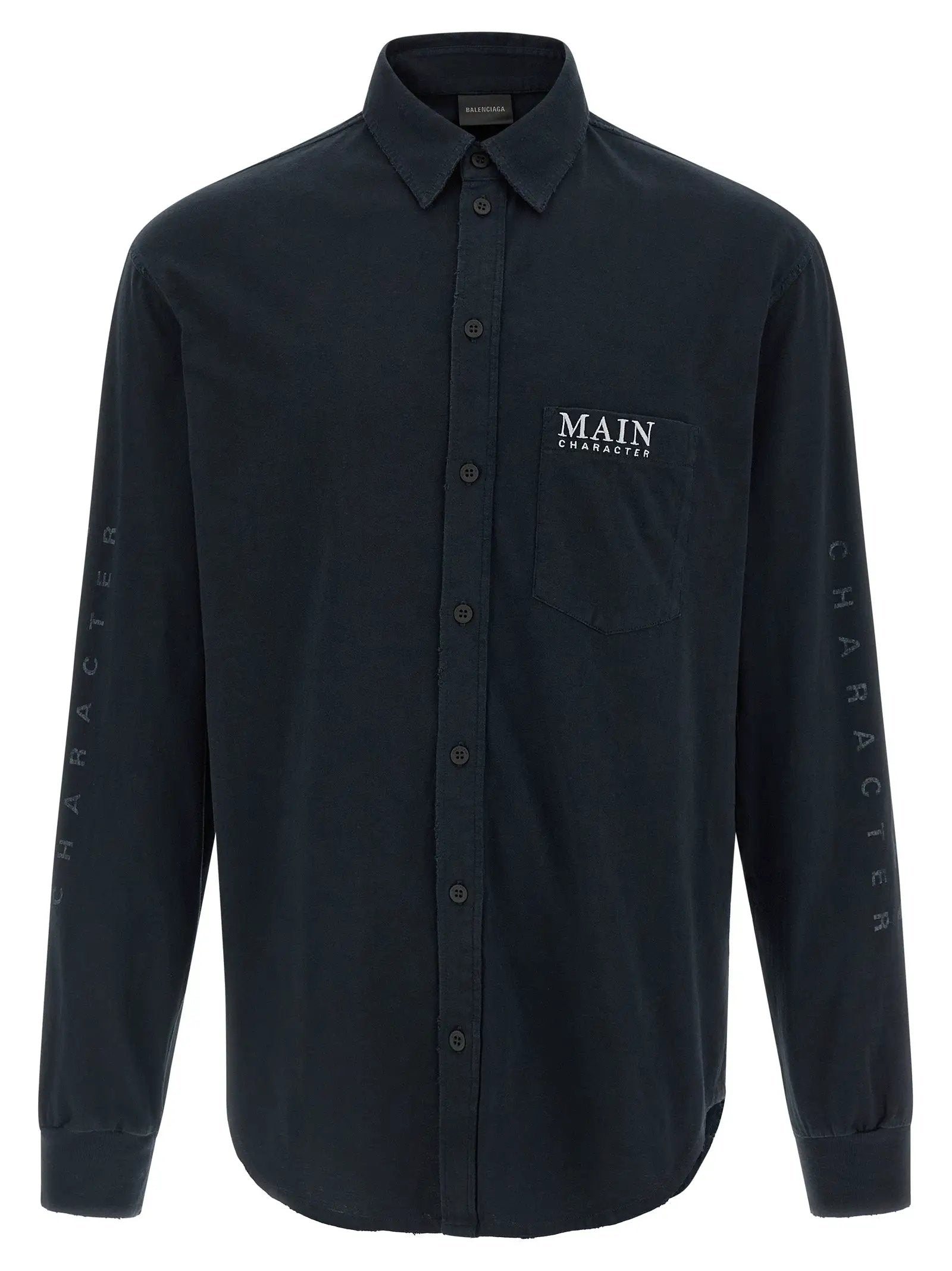 Balenciaga Black Cotton Blouse