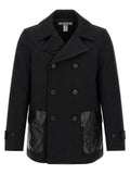 Comme Des Garçons Black Polyester Coat