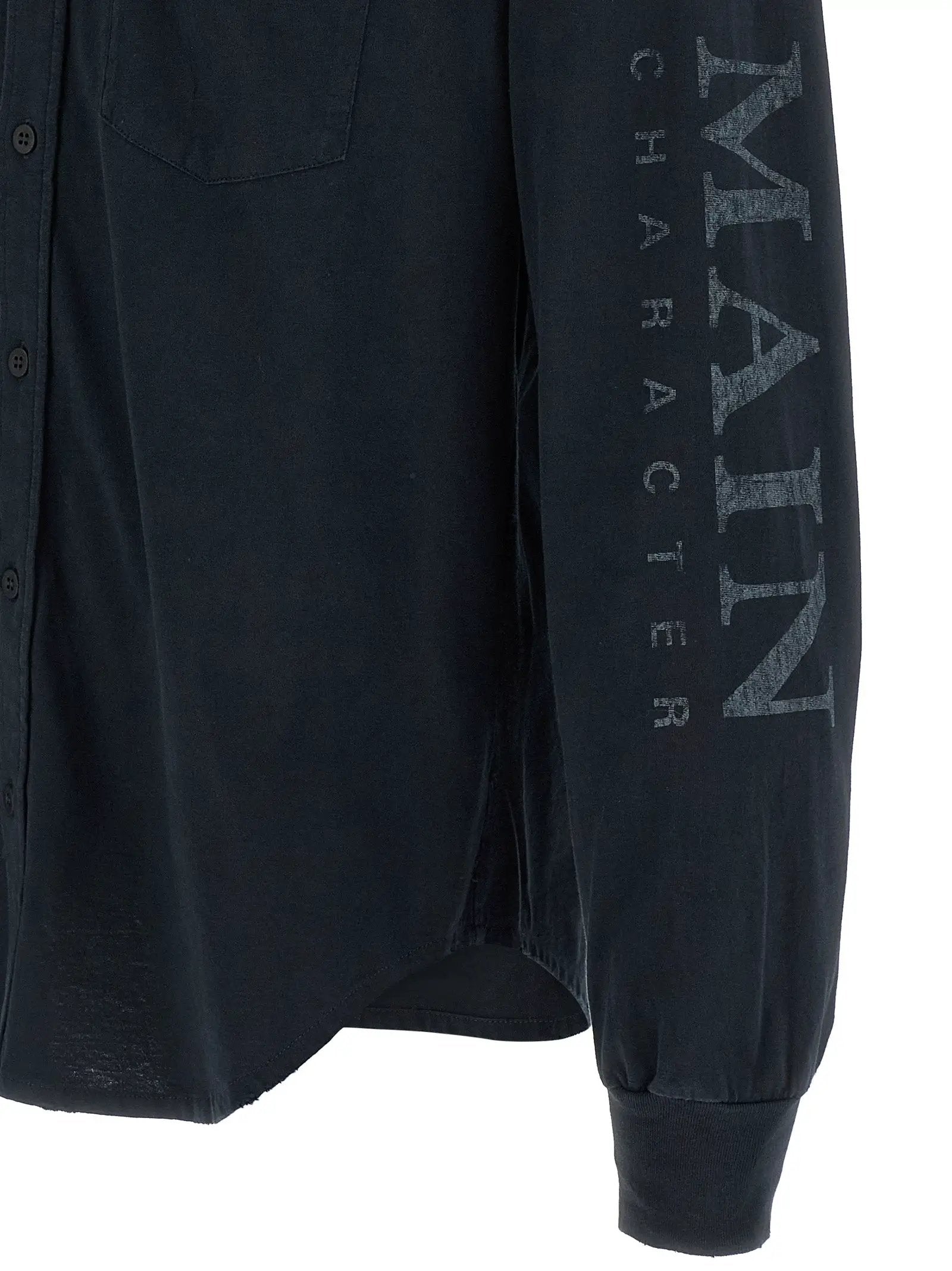 Balenciaga Black Cotton Blouse