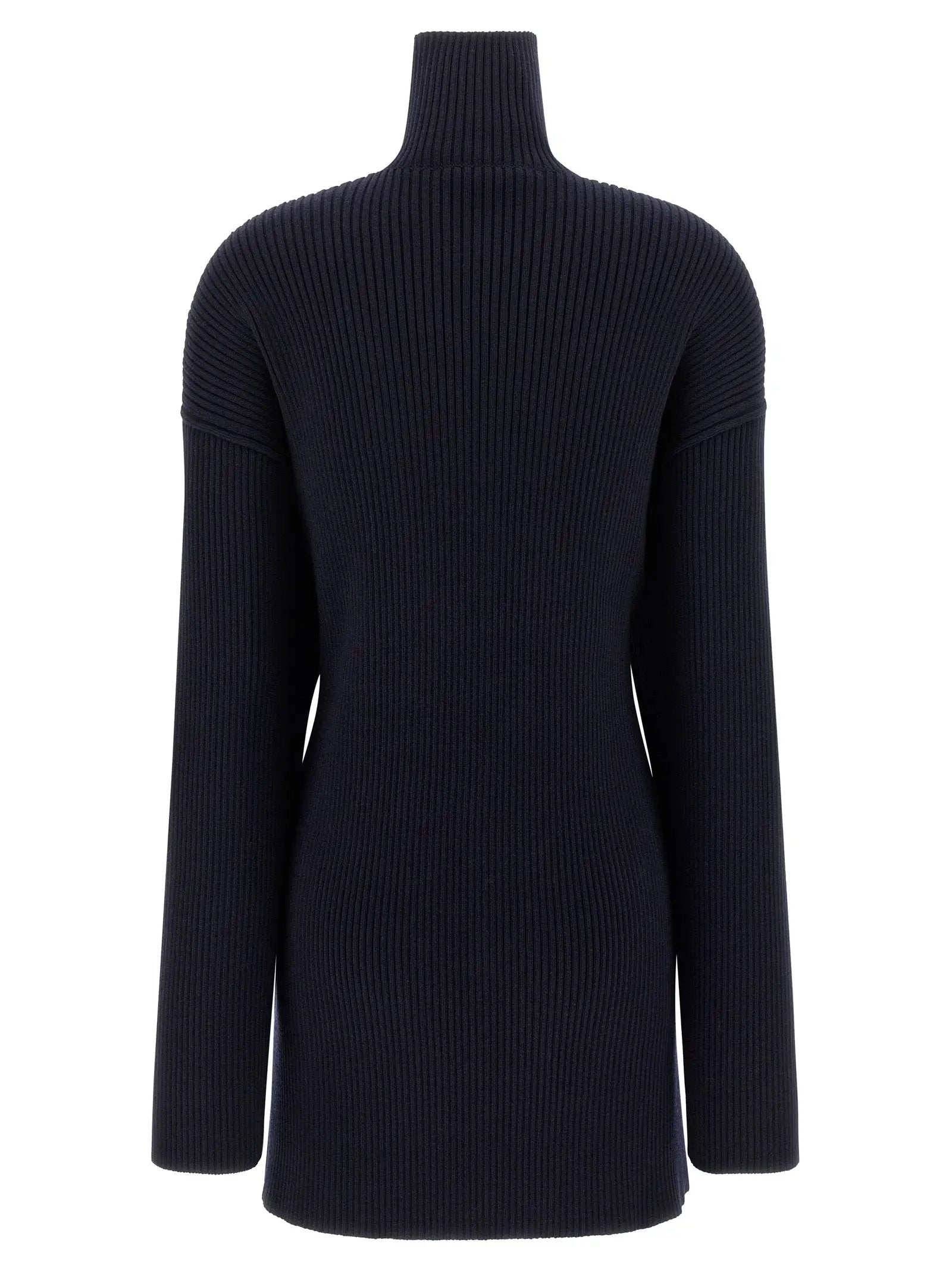 Balenciaga Blue Wool Short Dress