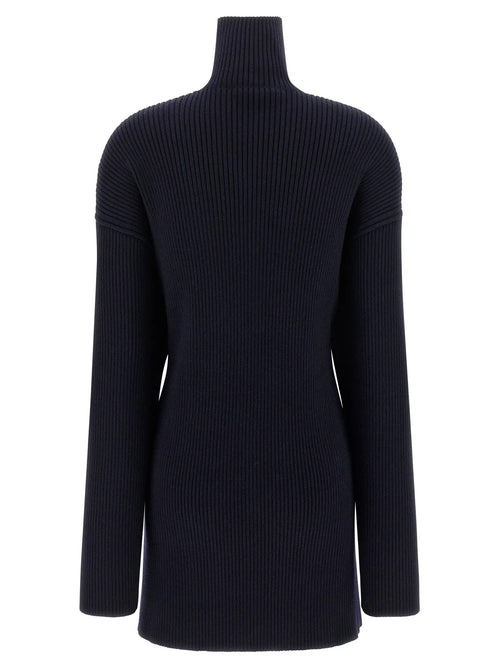 Balenciaga Blue Wool Short Dress