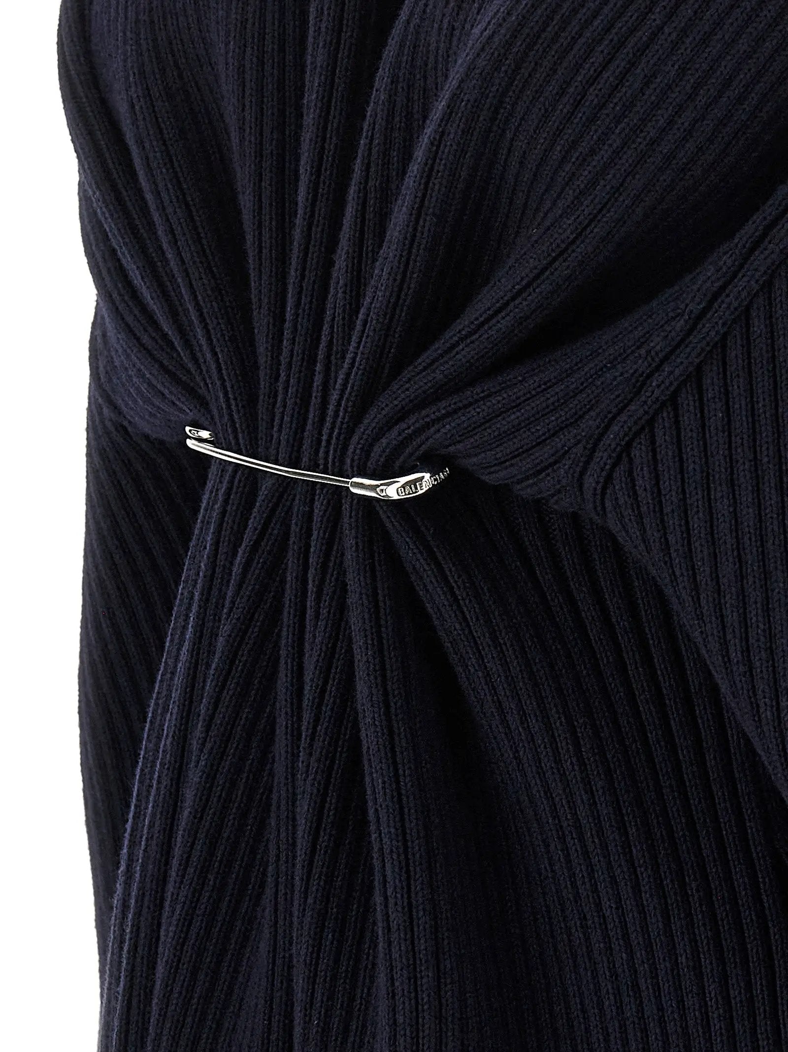 Balenciaga Blue Wool Short Dress