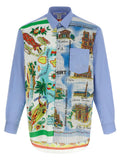Comme Des Garçons Multicolor Cotton Blouse