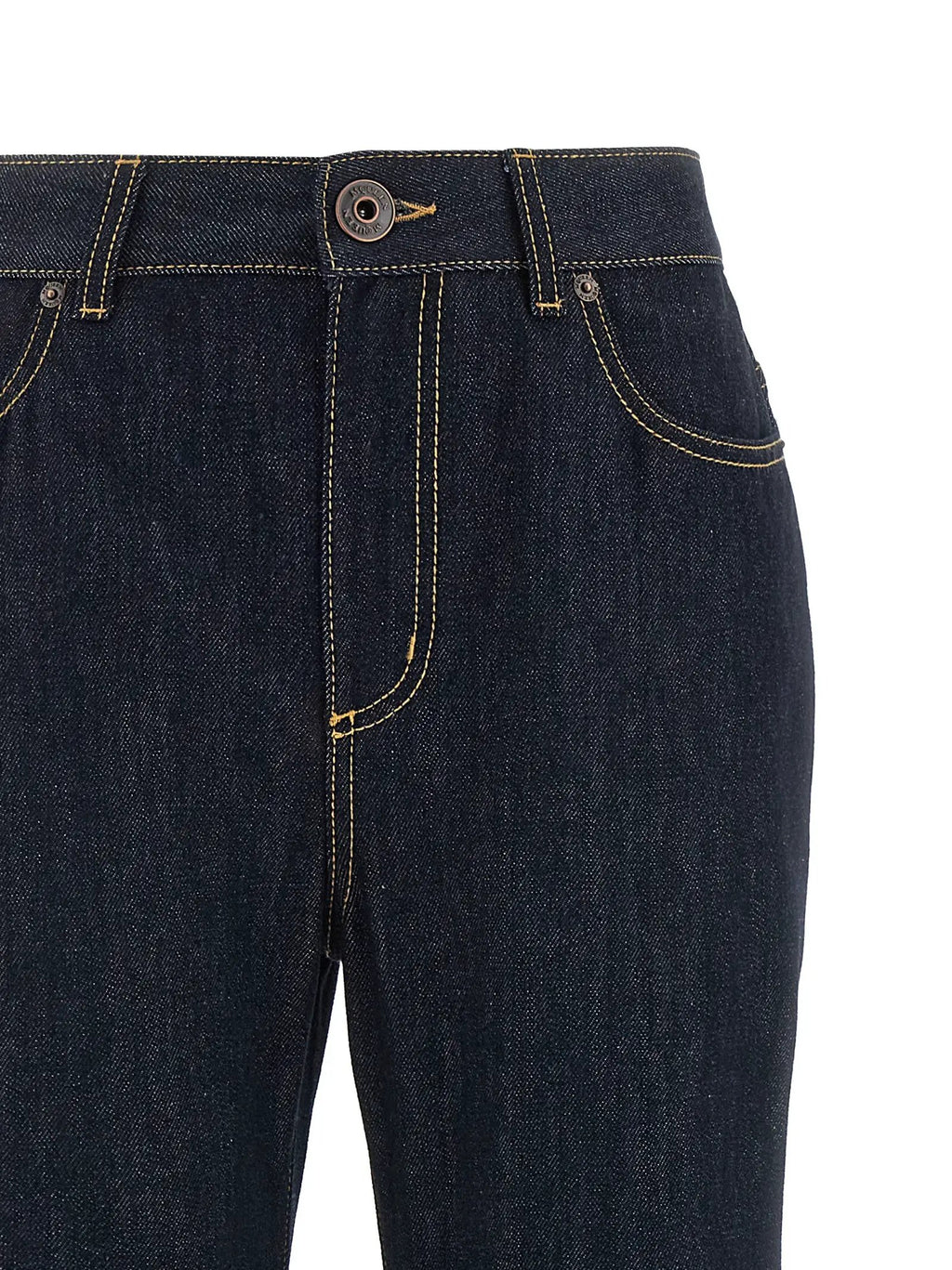 Alexander McQueen Blue Cotton Flared Jeans