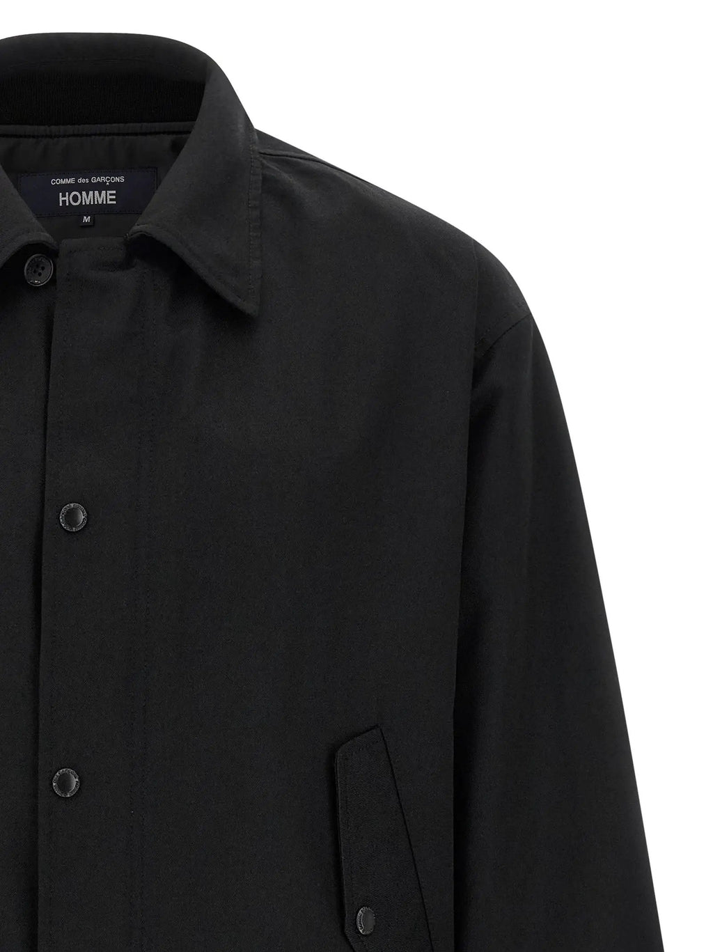 Comme Des Garçons Black Polyester Full-Length Jacket