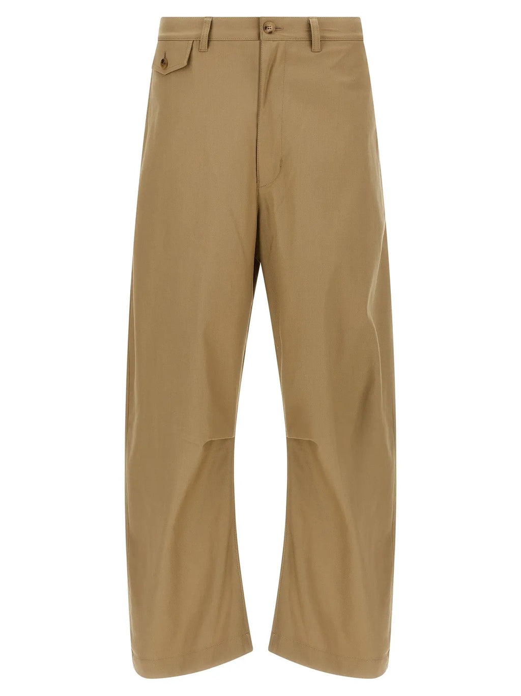 Comme Des Garçons Beige Cotton Casual Pants