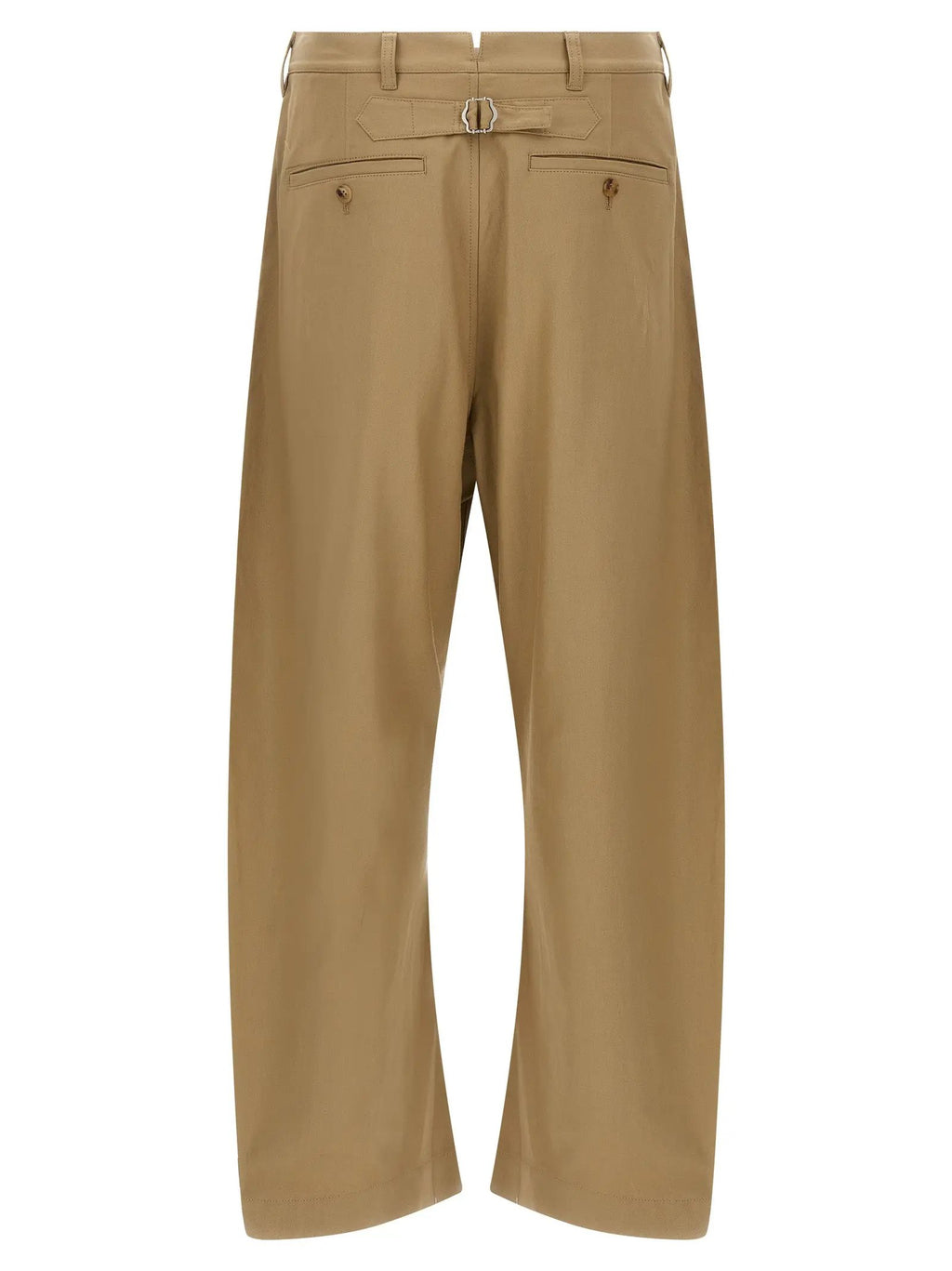 Comme Des Garçons Beige Cotton Casual Pants
