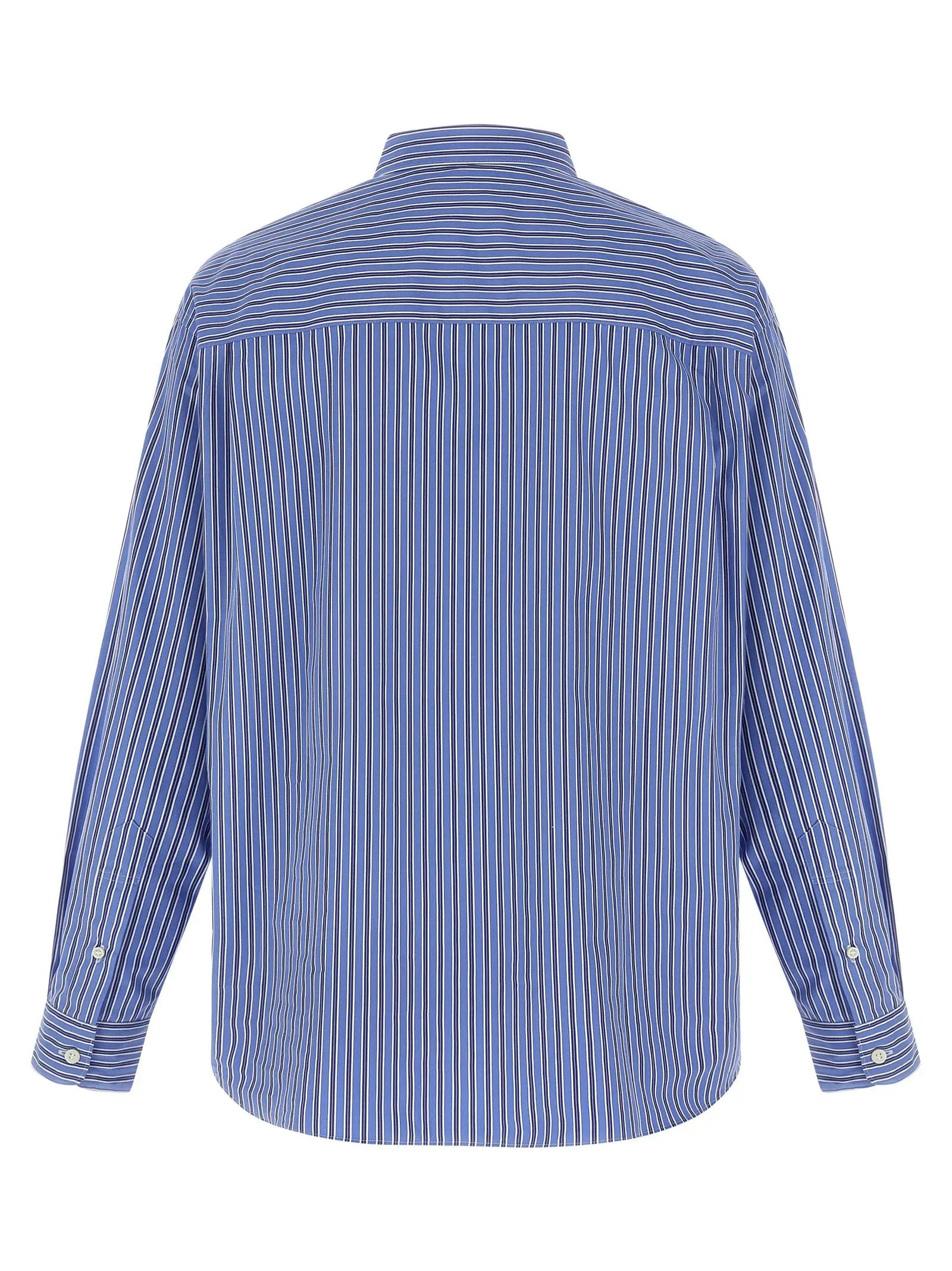 Comme Des Garçons Blue Cotton Blouse