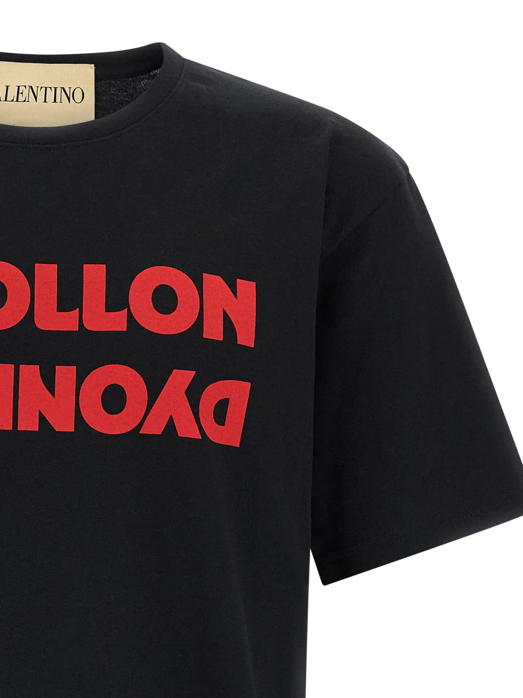 Valentino Garavani Black Cotton T-Shirt