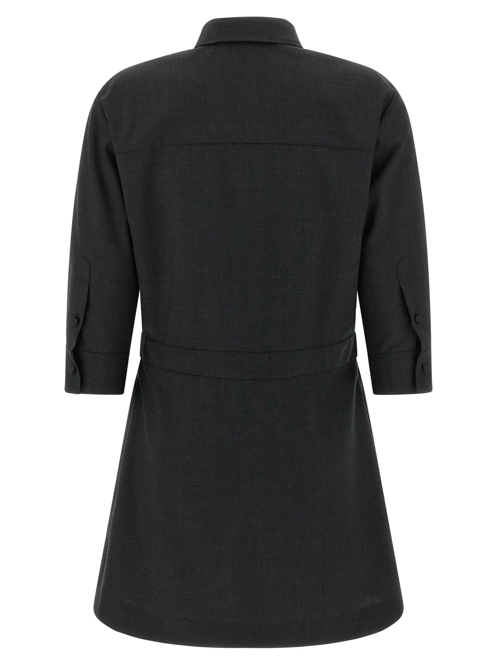 Gucci Gray Wool Short Dress