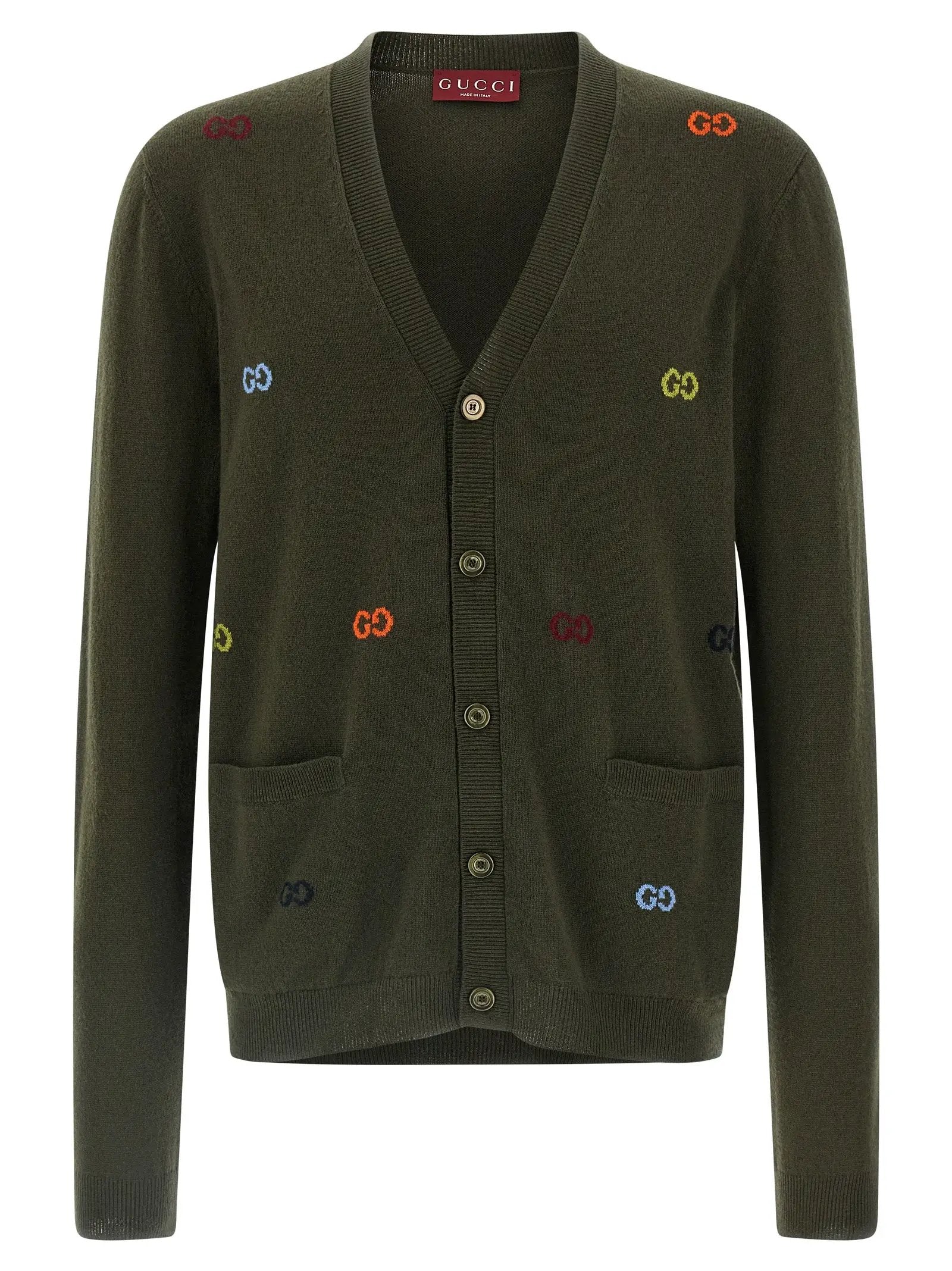 Gucci Bicolor Cashmere Cardigan