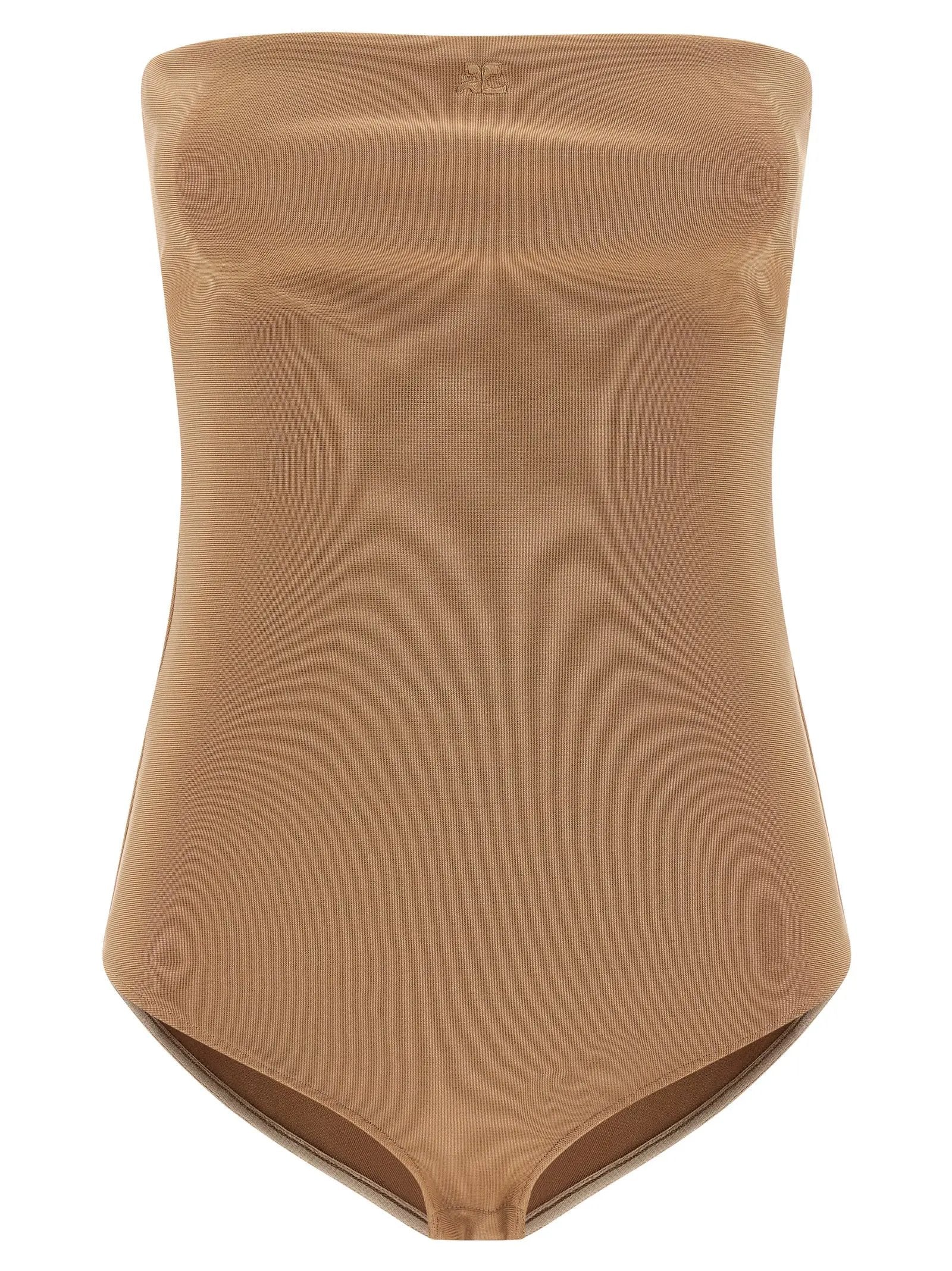 Courrèges Beige Viscose Bodysuit