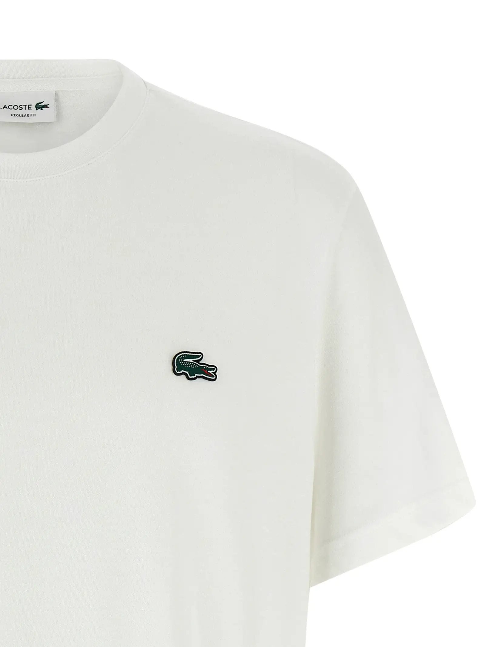 Lacoste White Cotton T-Shirt